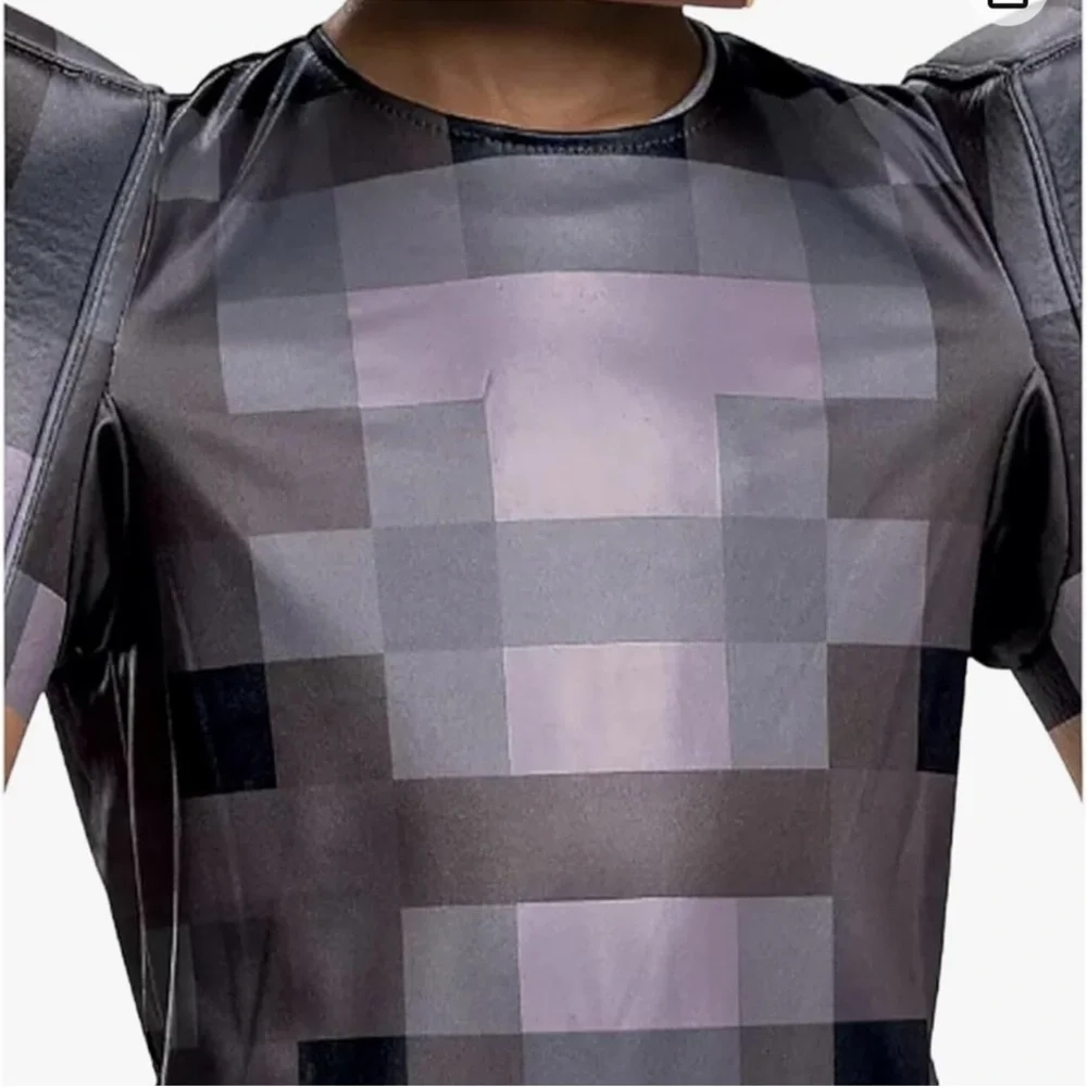 New! Minecraft Steve Netherite‎ Armor Child Costume Small (4-6) Disguise